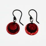 Stacked Fuchsia Earrings By Janet Kaufman