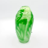 Green Chyrsalis Vase With Dots By Kim Webster