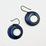 Circular Opal Blue Earrings By Daria Salus