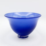 Footed Gold Leaf Bowl in Night Blue By Mathew Porkola