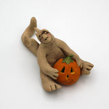 Dragon With Pumpkin By Susan Press