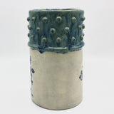 Large Round Vase in Blue By Geraldine GaNun