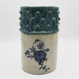 Large Round Vase in Blue By Geraldine GaNun