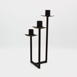 Triple Candelabra in Brown By David M Bowman Studio