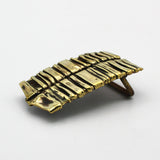 Spine Brass Belt Buckle By Bowman Studio