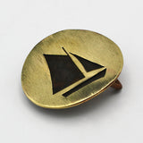 Boat Brass Belt Buckle By Bowman Studio