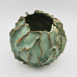 Organic Teal Vase By Nessy Barzilay