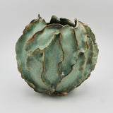 Organic Teal Vase By Nessy Barzilay
