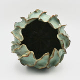 Organic Teal Vase By Nessy Barzilay