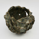 Organic Sage and Forest Green Vessel By Nessy Barzilay