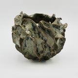Organic Sage and Forest Green Vessel By Nessy Barzilay