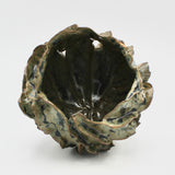 Organic Sage and Forest Green Vessel By Nessy Barzilay