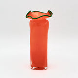 Orange Ruffle Vase By Bill Burch