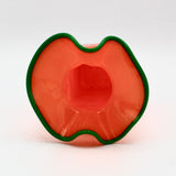 Orange Ruffle Vase By Bill Burch