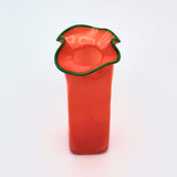 Orange Ruffle Vase By Bill Burch