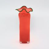 Orange Ruffle Vase By Bill Burch