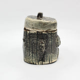 Ceramic Jar With Face By Vince Montague