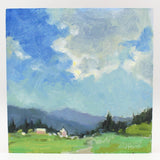 Sierra Valley Oil On Board By Judith Feins