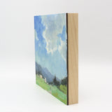 Sierra Valley Oil On Board By Judith Feins