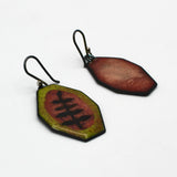 Enameled Fern Earrings
