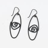 Elongated Labyrinth Earrings By Theresa Kwong