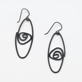 Elongated Labyrinth Earrings By Theresa Kwong
