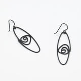 Elongated Labyrinth Earrings By Theresa Kwong
