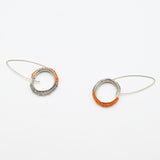 Sterling and Carnelian Oval Earrings By Theresa Kwong