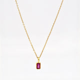 Delicate Ruby Necklace By Theresa Kwong