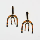 Double Arch Washi Earrings By Riquelle Small