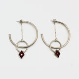 Halo Hoops With Rubies By Camille Torres