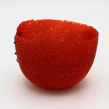 Pâte De Verre Poppy Orange Vase By Margo Scarpulla