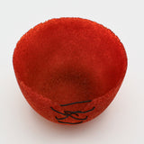 Pâte De Verre Poppy Orange Vase By Margo Scarpulla