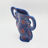 Salmon and Blue Vessel By Heidi Tarver