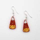 Paper Quilled Candy Corn Earrings By Kathy Canfield Shepard