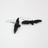Paper Quilled Bat Earrings By Kathy Canfield Shepard