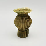Small Yellow-green Pleated Vessel By Goran Konjevod