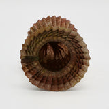 Small Brown Pleated Vessel By Goran Konjevod