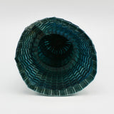 Small Sapphire Pleated Vessel By Goran Konjevod