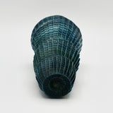 Small Sapphire Pleated Vessel By Goran Konjevod
