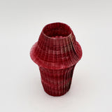 Small Magenta Pleated Vessel By Goran Konjevod