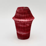 Small Magenta Pleated Vessel By Goran Konjevod