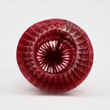 Small Magenta Pleated Vessel By Goran Konjevod