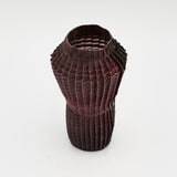 Tall Purple Pleated Vessel By Goran Konjevod