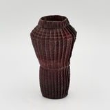 Tall Purple Pleated Vessel By Goran Konjevod