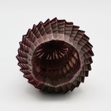 Tall Purple Pleated Vessel By Goran Konjevod