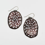 Enameled Mushroom Earrings By Jenny Windler