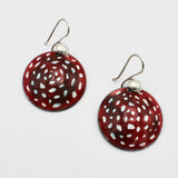 Enameled Amanita Mushroom Earrings By Jenny Windler