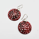 Enameled Amanita Mushroom Earrings By Jenny Windler