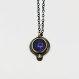 Tanzanite and Diamond Necklace By Karen Edgerly